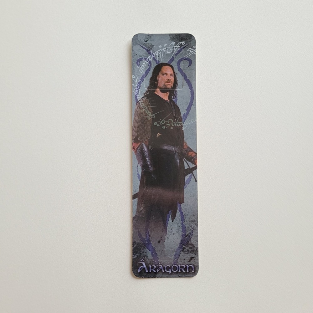 Vintage Aragorn Tab Bookmark, 2002 Lord Rings Two Towers, Y2K Movie, XTAB-622477 - Picture 2 of 12